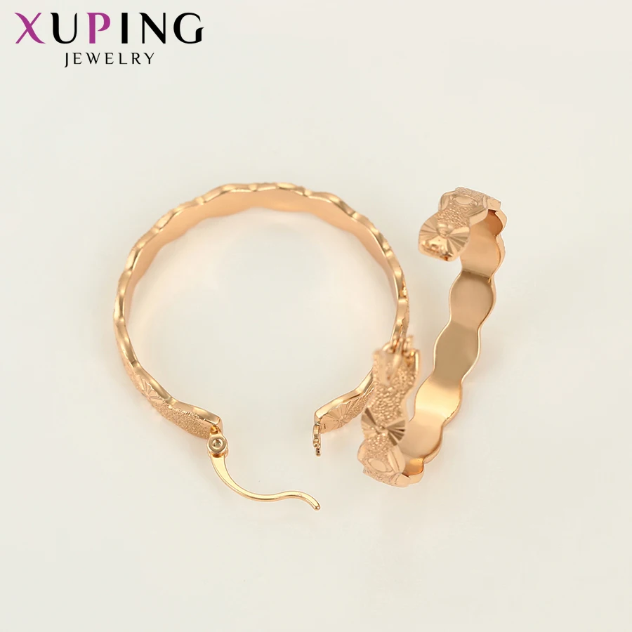Xuping Винтажные серьги золотого цвета элегантные ретро серьги-кольца для женщин популярный дизайн ювелирные изделия хороший подарок на день рождения S197-98492