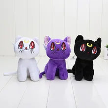 3pcs set Anime Sailor Moon Lunar Artemis Diana Cat plush doll font b toy b font