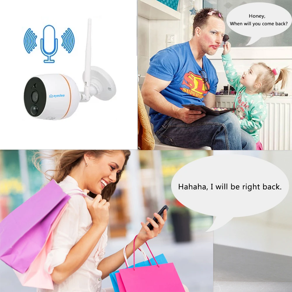 Eyedea 4CH Wifi NVR with 2PCS 1080P Audio Wireless CCTV Security IP Camera PIR Motion Detection Video Surveillance Camera Kit Eyedea 4CH Wifi NVR with 2PCS 1080P Audio Wireless CCTV Security IP Camera PIR Motion Detection Video Surveillance Camera Kit