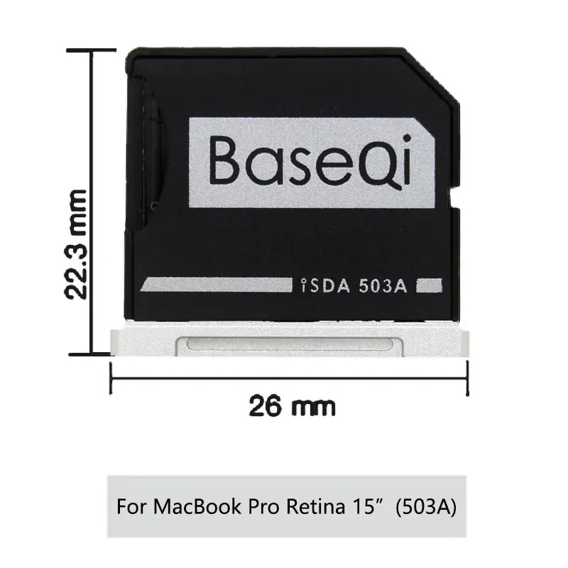 New Minidrive Aluminum Memory card Adapter Notebook TF MicroSD Metal Reader For Macbook Pro Retina 15'' (Mid 2012Early 2013) (6)