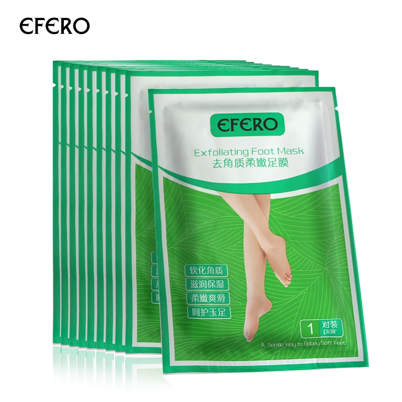 

EFERO Feet Peel Baby Foot Peeling Exfoliating Foot Mask Foot Dead Skin Removal Cuticles Remover Heel Care Pedicure Masks 3Packs