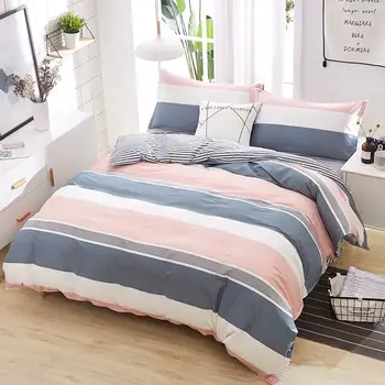 

2019 New Colorful stripes Winter thicken quilts bedding comforter spring&autumn bedroom keep warm duvet with filling quilting