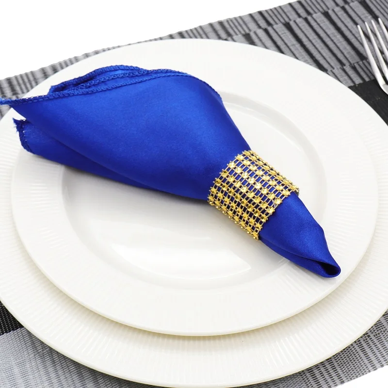 30x30 см квадратная салфетка с пятнами для свадьбы, дня рождения, вечеринки, салфетки для стола, вечерние, для мероприятий, посуда, красочная салфетка с пятнами для ресторана - Цвет: Royal Blue