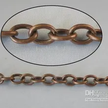 15 метров под состаренную медь металлический браслет цепи для изготовления ювелирных изделий#18685