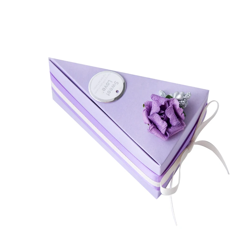 3 цвета 20 шт. сладкий прекрасный цветок украшения коробка конфет форма торта бумажные коробки Подарочная коробка для хендмейда пользу коробка с бантом свадебные подарки