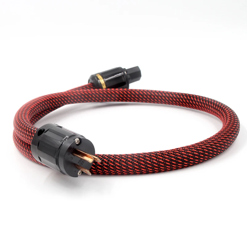 MLLSE P029 C029 Copper Plug US Standard Audio Power Cord Cable