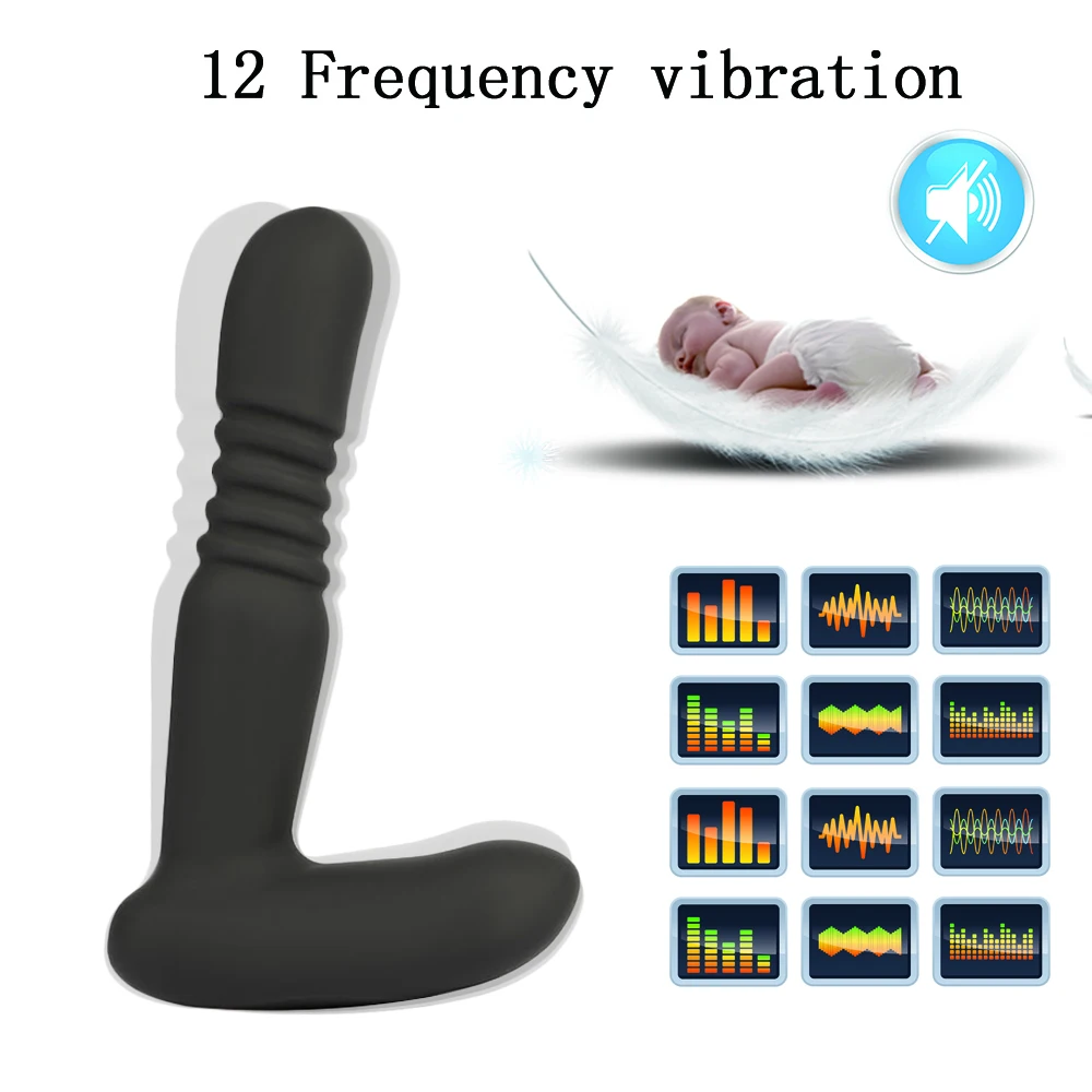 Anal vibrador punto G juguetes del sexo para hombre de Control remoto de próstata masajeador vibrad