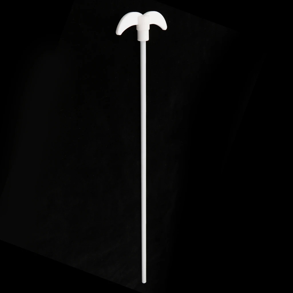 400 mm PTFE Stirring Rod Overhead Stirrer Mixer Shaft w/ 90 mm Dia Foldable Paddle - Lab Flask Utensils Accs