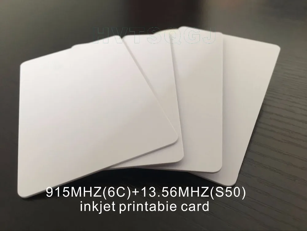 

500pcs Free shipping Inkjet Printable RFID PVC ID card with Alien H3+MFI F08 chip For Epson Printer