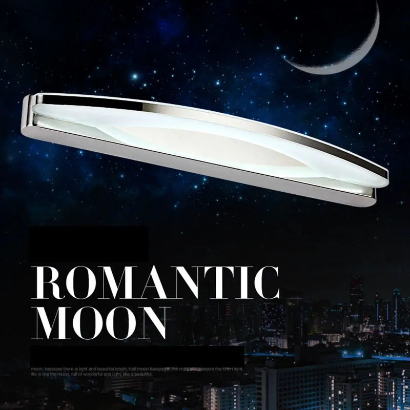 TAMPROAD 12 Вт 8 LED Vanity Light противотуманные акриловые и настенные бра из нержавеющей