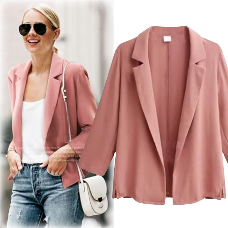 XL 4XL Plus Size Casual Women Thin Coats 2019 Spring