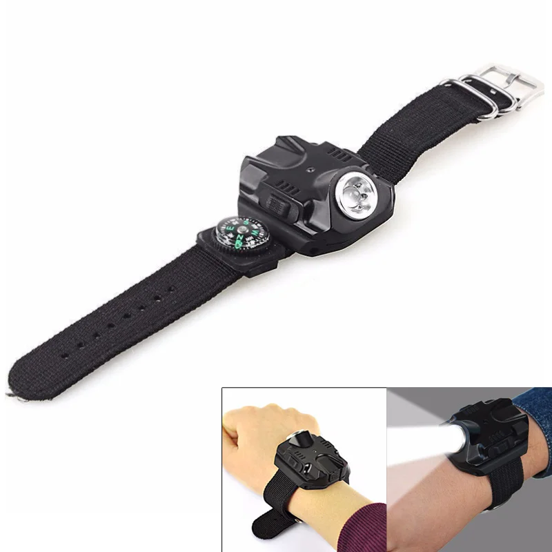 Buy Q5 LED Watch Rechargeable Flashlight Torch USB Charging Waterproof Wrist