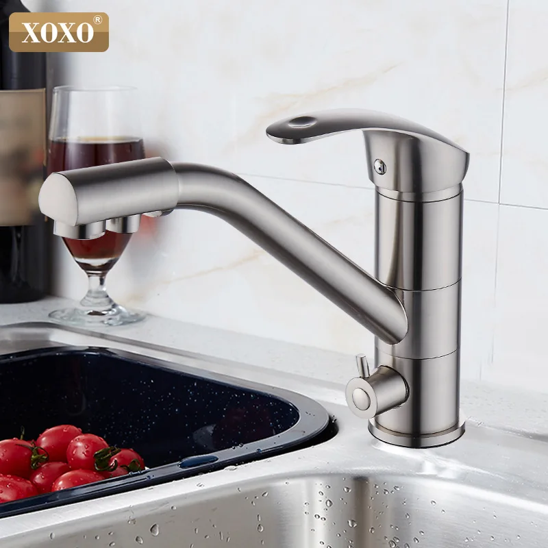  XOXO Filter Kitchen Faucet Deck Mounted Mixer Tap 360 Degree Cold and hot faucet rotation with Wate - 32852286105