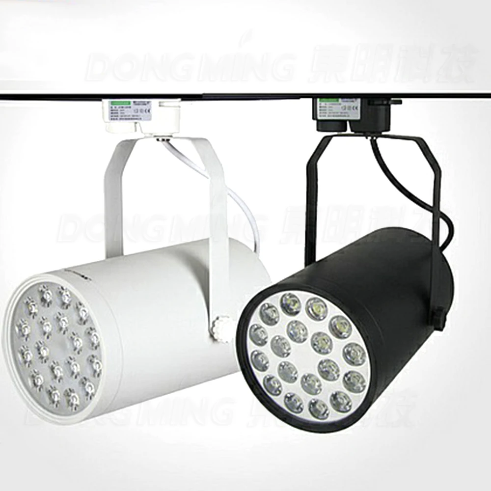 Rauw Bezit hoeveelheid verkoop High Power White/Black Ce&RoHS 18w LED track light supermakret store spot  lamps led spot track lighting|led cap light|light paraffinled solar powered  light - AliExpress