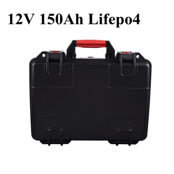 

12V 150AH lithium ion High Discharge Current BMS Battery Pack portable for Motor Boat Solar Energy Yacht + free shipping