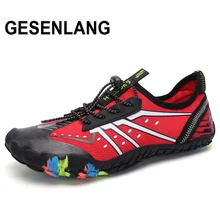 Для мужчин для плавания водонепроницаемая обувь Для женщин быстросохнущие водолазные носки с пальцами, кроссовки унисекс уличный большого размера для прогулок для занятий йогой обувь для плавания и пляжа