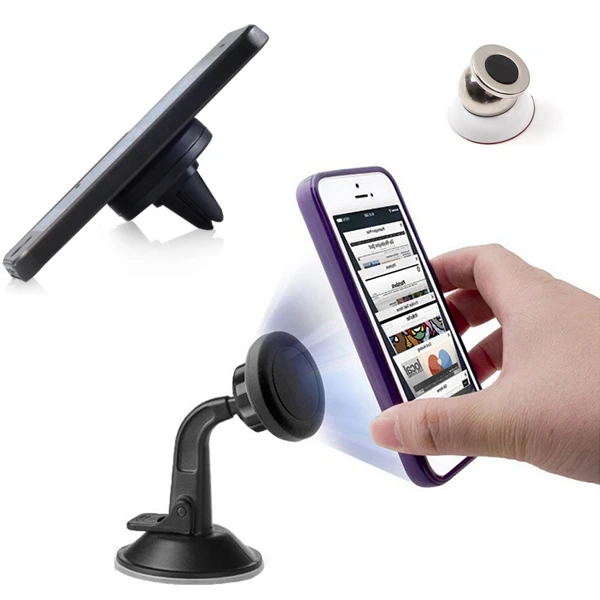 

Universal Magnet Car AIR VENT Window Suction Dashboard Mount Phone Holder Cilp for Apple iPhone Samsung