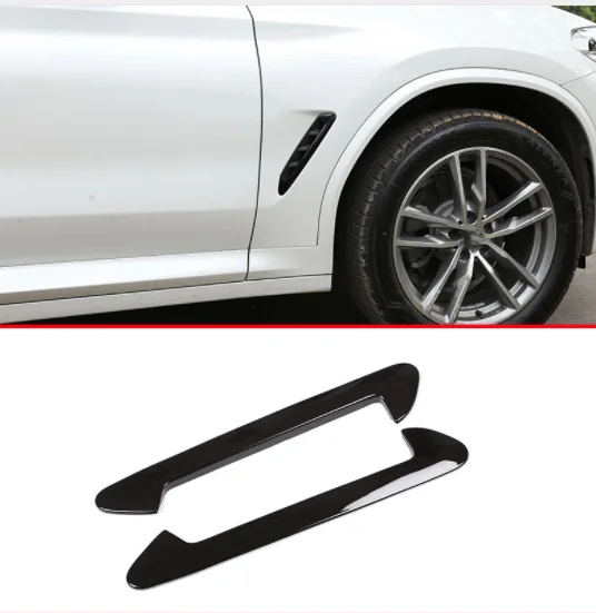 

2pcs ABS Chrome Car Body Side Air Fender Vent Trim For BMW X3 G01 X4 G02 2018 Auto Accessories