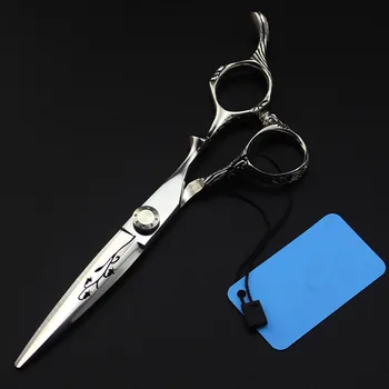 

professional Japan 6 inch Hollow flower hair scissors make up haircut scissor barber makas cutting shears hairdressing scissors