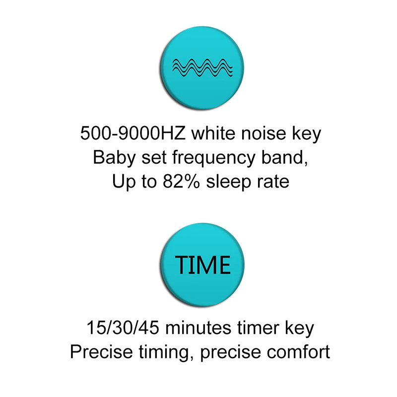 Sono do Bebê Chupetas de Ruído Máquina de Gravar o Som Sensor de Voz para Dormir Monitor de Auto-off Branco Infantil Timer Recém-nascidos Cl5579 17 Voz Para Dormir Infantil Monitor de Auto-off Timer Recém-nascidos CL5579