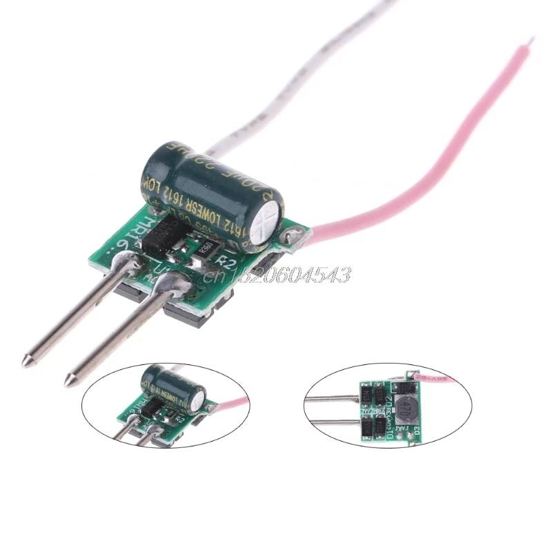 

1-3W MR16 Low Voltage Power Supply LED Driver Convertor Transformer Constant Current 300mA DC 12V R24 Drop Ship