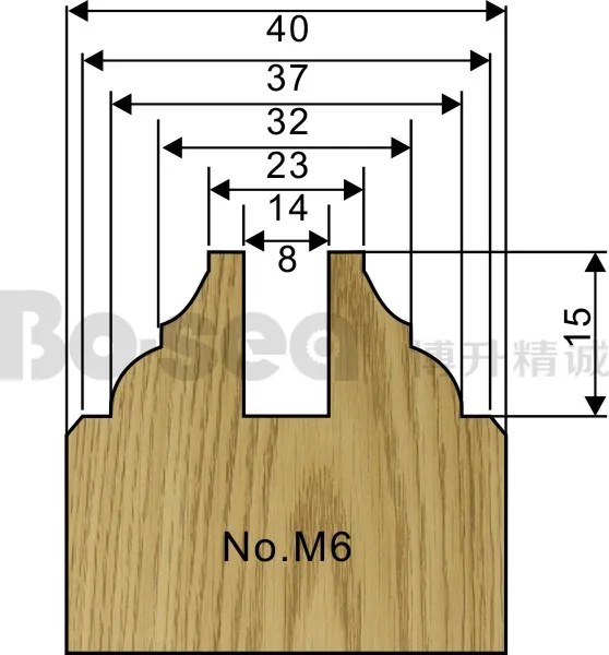 5 шт./компл. дверная рама резак для деревообработки 3 шт.-паз 2pcs-Mortise шпинделя машина резак Бо-море - Длина режущей кромки: M6