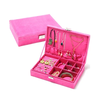 

4 Color Jewelry Storage Box Jewelry Ring Earrings Earrings Necklaces Bracelets Bracelets Ring Memory Home Storage Supplies