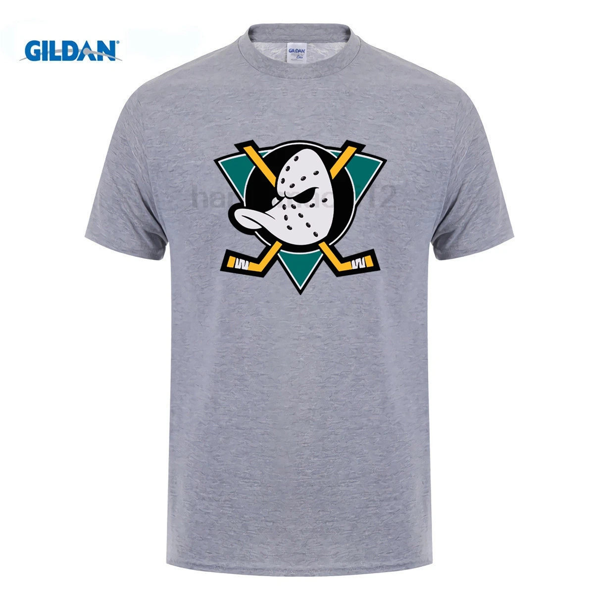GILDAN designer t shirt Mighty Ducks Of Anaheim Logo t shirt Top Pure ...
