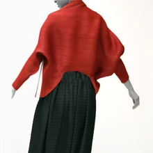 Changpleat Весна Для женщин куртка miyak плиссированные дизайн свободный рукав "летучая мышь" Большой Размеры пальто Женская мода прилив c9808