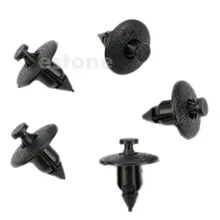 10PcsPlastic Rivet Fastener 8mm Hole Dia Fastener Fender Bumper Push Pin Clip for Nissan