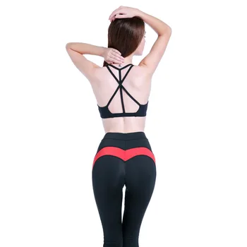 

Splicing love Peach buttocks Fast drying Ventilation motion trousers leggings women leggins mujer gothic legins fitness legging