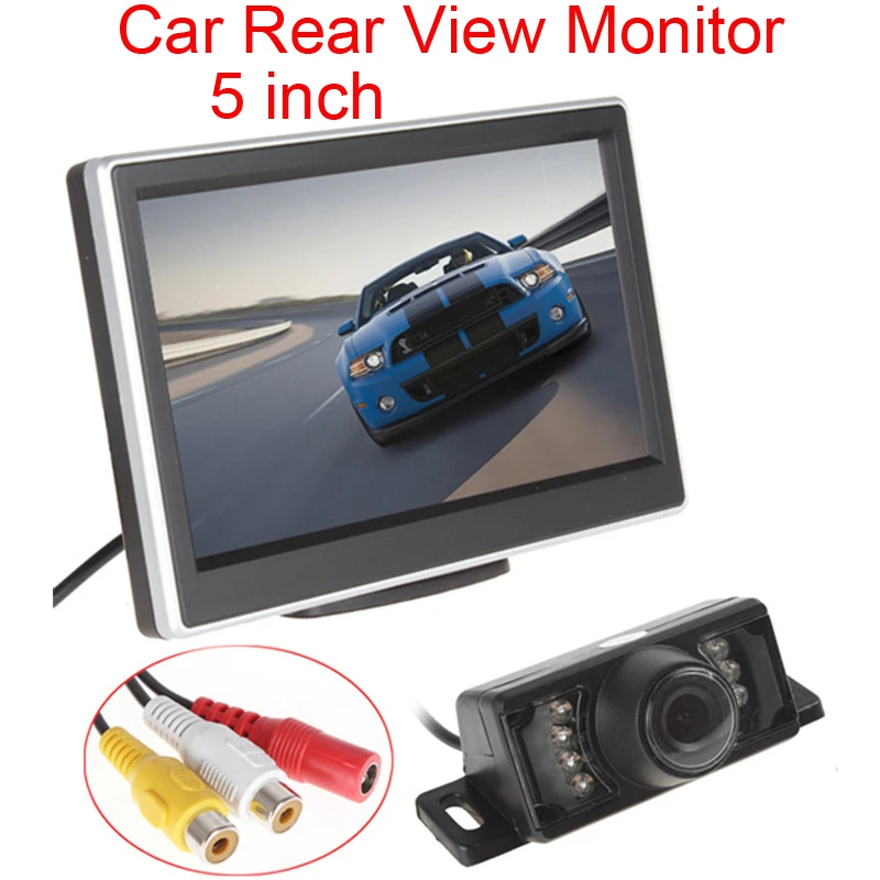 

New Arrival 5 Inch TFT-LCD HD Panel Color Car Rear View Monitor with 7 IR Lights Car Rear View Camera