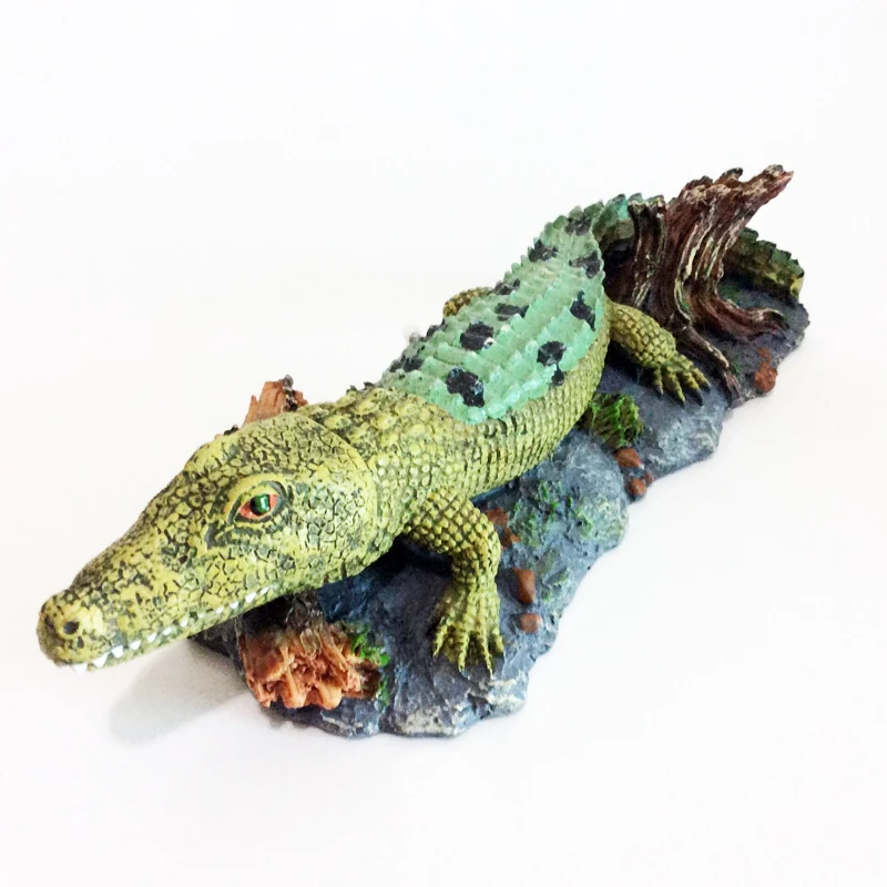 

Air Action Snapping Crocodile Aquarium Moving Motion Bubbling Ornament Decoration