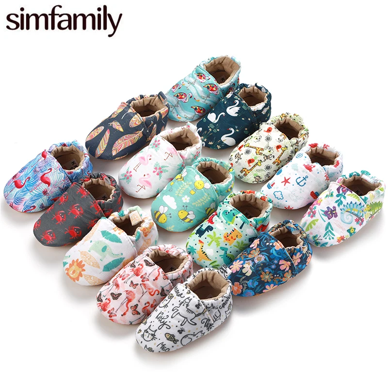 [Simfamily] малыш девочки мальчики первые ходунки мягкие младенцы малыш обувь милые цветочные подошвы детская обувь для новорожденных детская