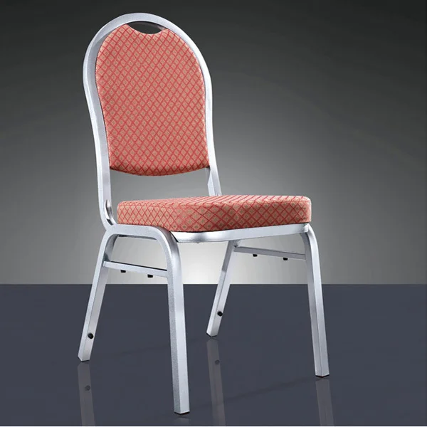 

quality strong metal padded stacking chair LQ-T8027