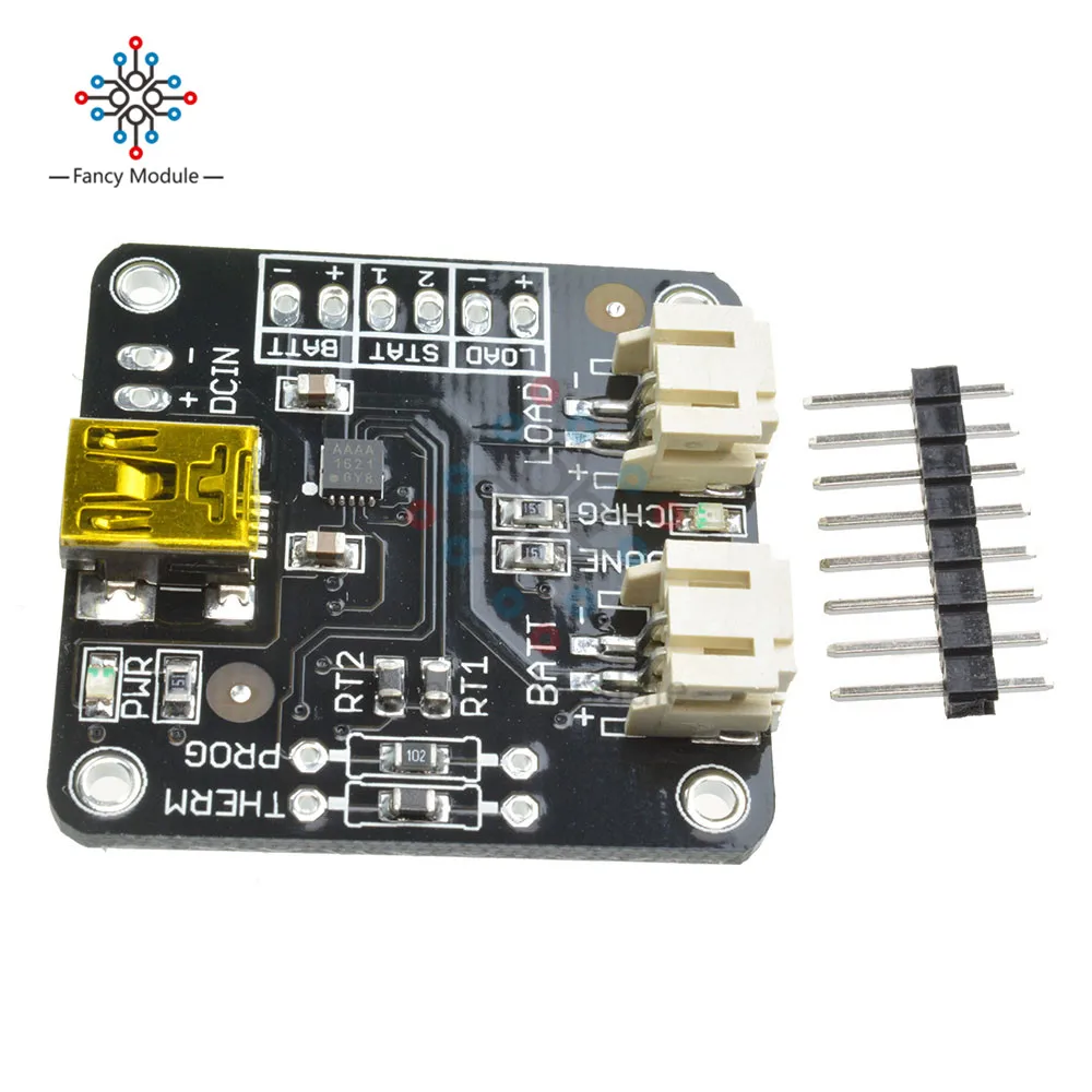 

MCP73833 USB Lithium Ion Battery Charger 5V Linear Charging Lilon Lipo Controller Board Module 3.7/4.2V Automatico Protection