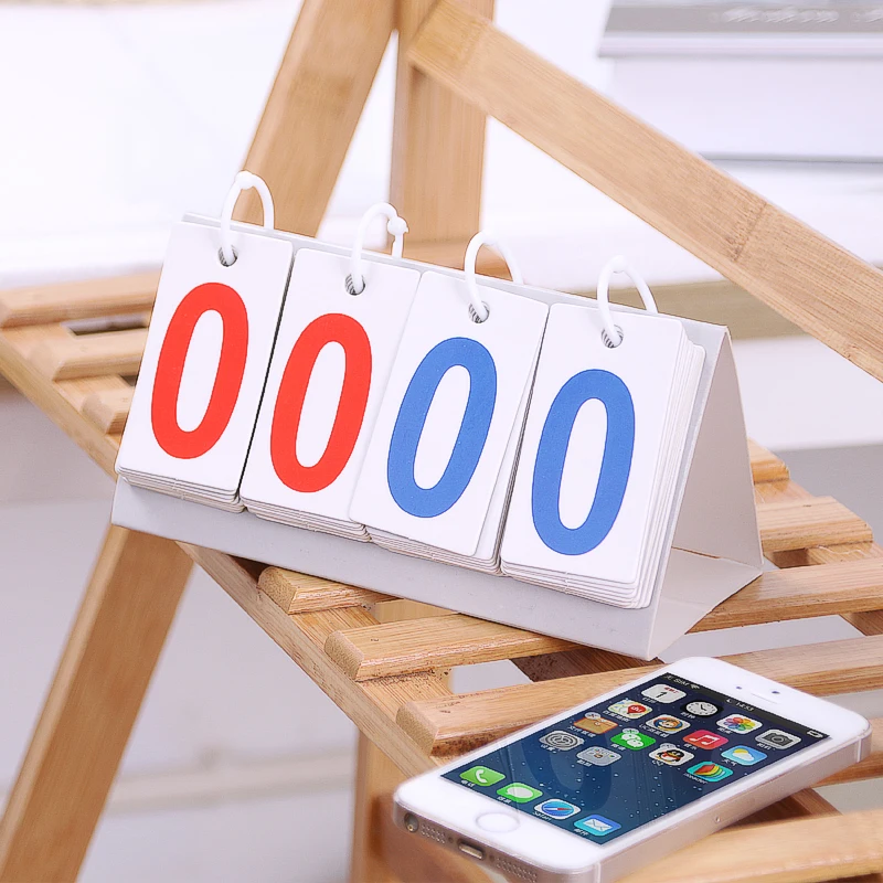 Portable Multifunctional Table games 4 Digit Board Game Scoreboard Entrance Examination Referee Countdown Soccer Football
