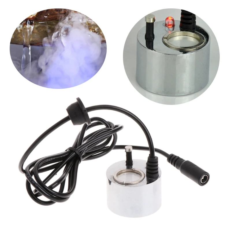 

LED Colorful Light Ultrasonic Mist Maker Fogger Water Fountain Pond Decoration
