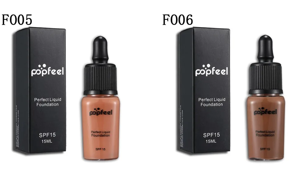 Popfeel Жидкая Основа макияжа водостойкий Гладкий тональный крем SPF15 солнцезащитный масляный Хайлайтер для контроля BD029
