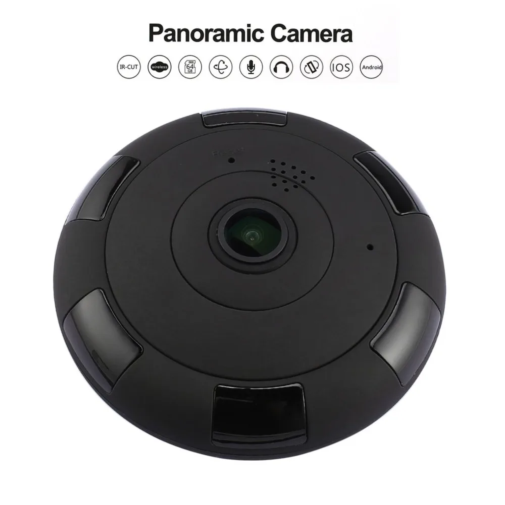 

Panoramic Camera Full View WiFi Smart Camera Two-way Voice Intercom Clever Home Security IP Monitor for iOS for Android