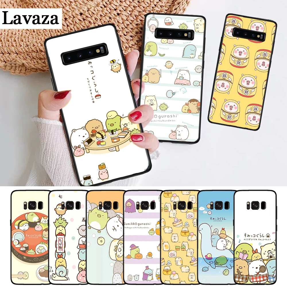

Lavaza sumikko gurashi Rilakkuma cute Silicone Case for Samsung S6 Edge S7 S8 Plus S9 S10 S10e Note 8 9 M10 M20 M30