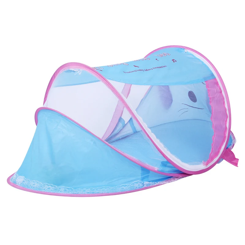 

Portable Folding Newborn Baby Cartoon Bed Mosquito Net Mosquitoes Netting Infant Kids Tent