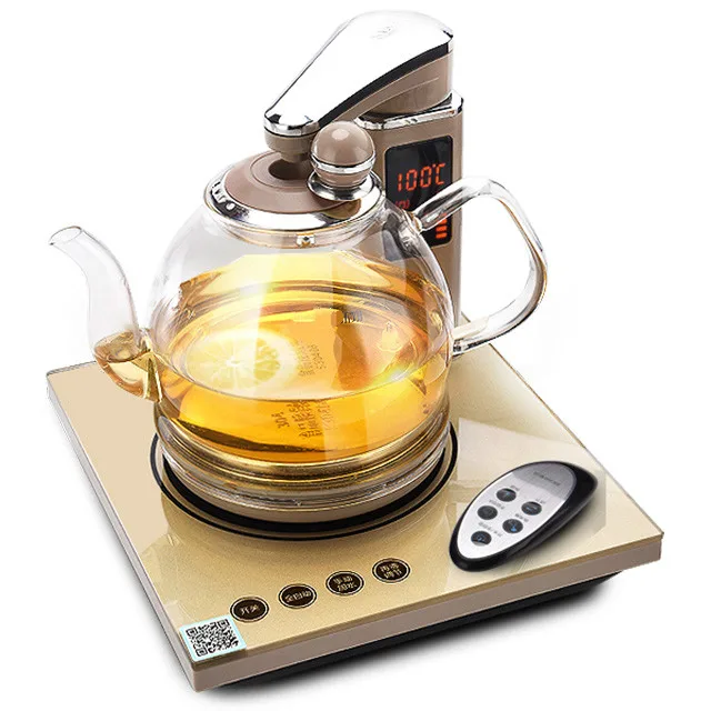 220V 1L 1050w Electric kettle Remote control Tea service 304 stainless
