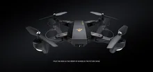 Foldable XS809 Drone with Wifi Camera 0.3MP / 2MP RC Remote Control Quadcopter Helicopter Fixed High Black F21584/5
