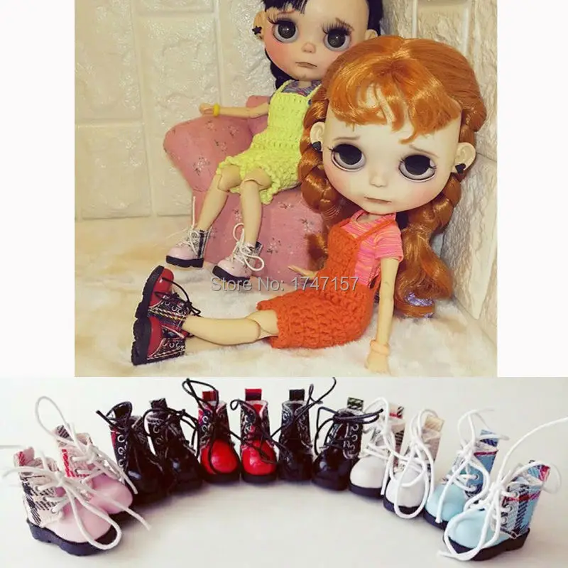 1 пара 1/6 Крутые ботинки Martin Blyth Doll Shoes для Pullip Licca Lati кулы Барби|doll romper|doll customdoll