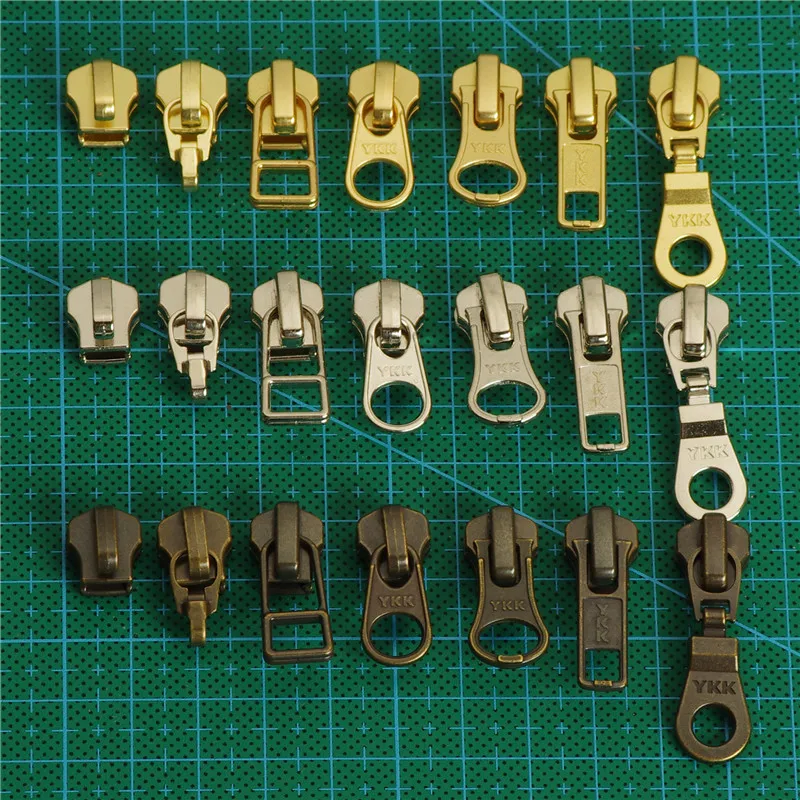 

Genuine YKK / 3/5 / gold copper / brass metal zipper accessories