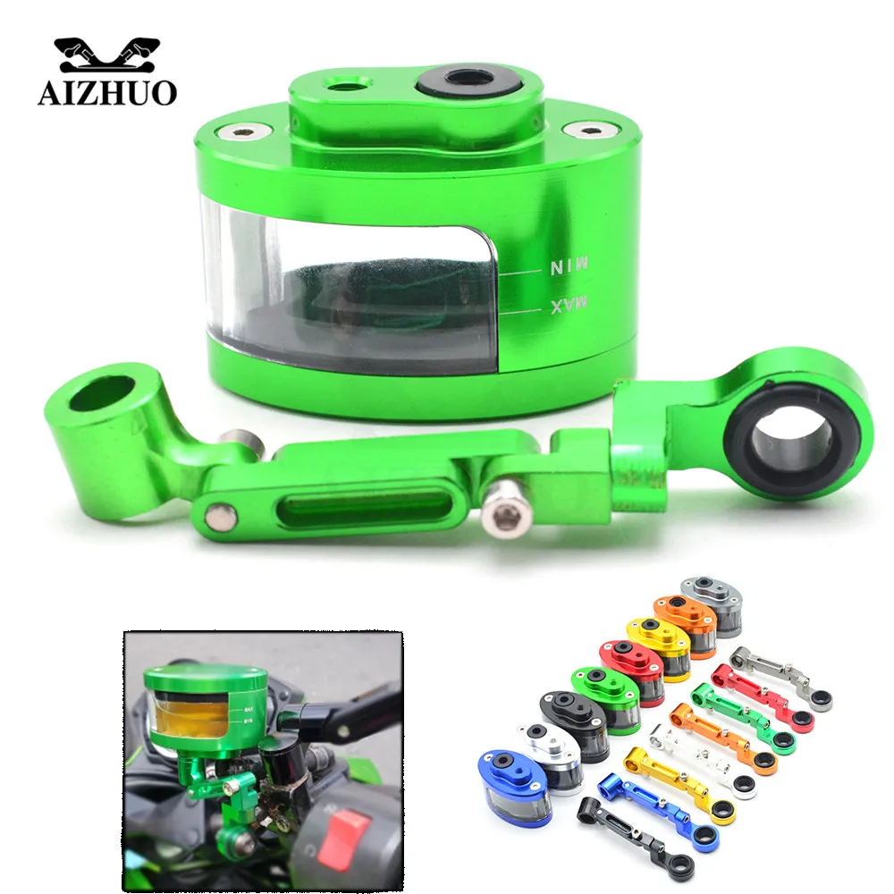Motorcycle Universal Brake Clutch Tank Cylinder Fluid Oil Reservoir Cup For KAWASAKI ZXR400 ZZR600 Z1000 ZX10R W800 Z750S ZX9R
