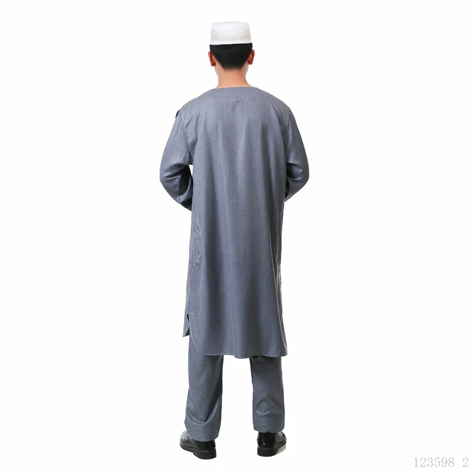 6 видов цветов мусульманская одежда в арабском стиле для мужчин, мусульманская Джабба ТОБ, Саудовская Аравия, Абая, Дубай, кафтан, ИД Мубарак, комплект одежды с брюками
