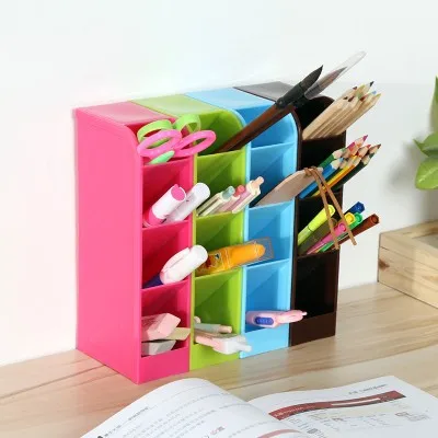 

BF050 Colorful plastic multi box multifunctional sundries finishing desk storage box 4case 20.5*9cm free shipping