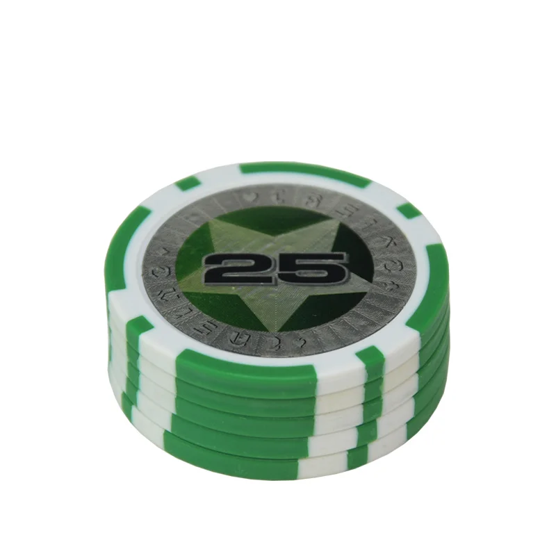 5 шт./лот АБС-пластиковые покерные фишки звезда отделка Стикеры казино Техасский Холдем торговля дешевые баккара высококлассные набор фишек для покера аксессуары - Цвет: 25